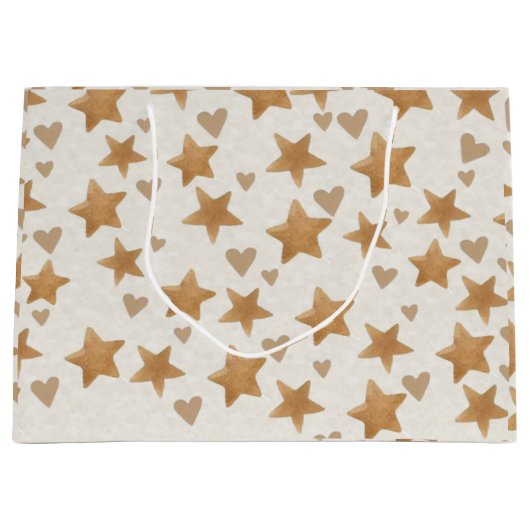 Neutrale Teddy Gender Reveal - Geschenktasche Große Geschenktüte (Vorderseite)