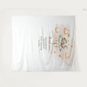 Neutrale Terracotta-Elfenbeinwolke: neun Bären Wandteppich (Vorderseite (Horizontal))