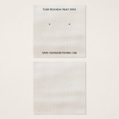 Neutrale Textur-Schmuckdisplay (Vorne & Hinten)