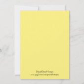 Neutrale TierRetro Babyparty des zug-| Einladung (Rückseite)