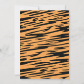 Neutrale Tiger Triplets Kinderdusche Einladung (Rückseite)