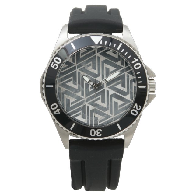 Neutrale Tile Collection - Geometrisch Armbanduhr (Vorderseite)