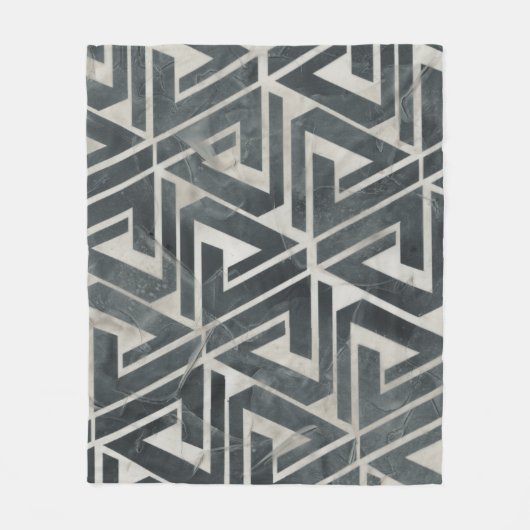 Neutrale Tile Collection - Geometrisch Fleecedecke (Vorderseite)