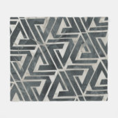 Neutrale Tile Collection - Geometrisch Fleecedecke (Vorderseite (Horizontal))
