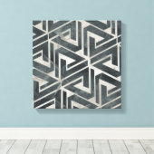 Neutrale Tile Collection - Geometrisch Leinwanddruck (Insitu (Holzboden))