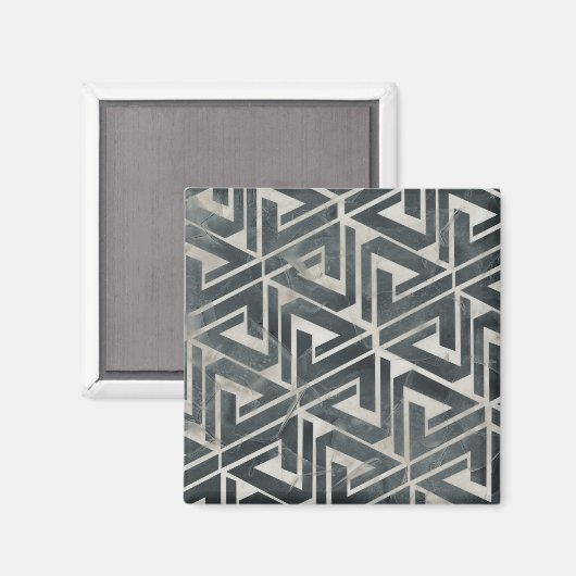 Neutrale Tile Collection - Geometrisch Magnet (Vorderseite/Rückseite)