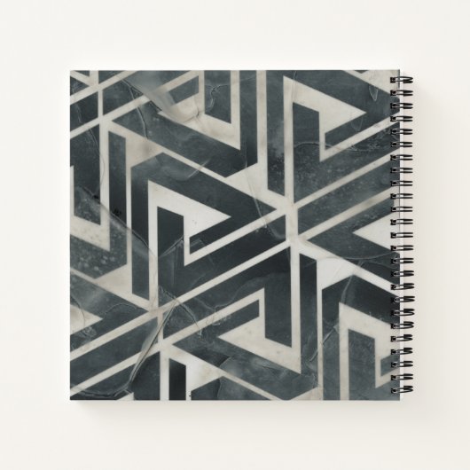 Neutrale Tile Collection - Geometrisch Notizblock (Rückseite)