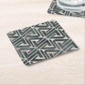 Neutrale Tile Collection - Geometrisch Rechteckiger Pappuntersetzer (angewinkelt)