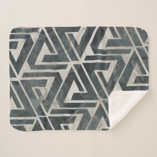 Neutrale Tile Collection - Geometrisch Sherpadecke (Vorderseite (Horizontal))
