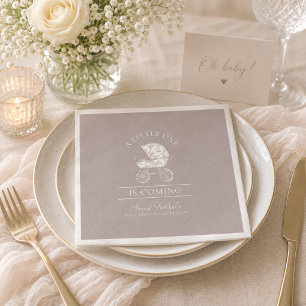Neutrale Toile de Jouy-Baby-Party  Serviette