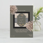 Neutrale Töne Einladung (Stehend Vorderseite)