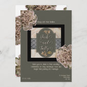 Neutrale Töne Einladung (Vorne/Hinten)