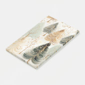 Neutrale Töne fesseln Weihnachtsmagie Post-it Klebezettel (angewinkelt)