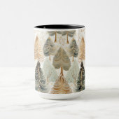 Neutrale Töne fesseln Weihnachtsmagie Tasse (Zentrum)