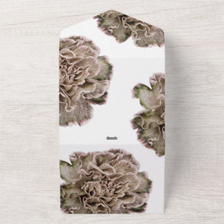 Neutrale Töne in einer Hochzeit All In One Einladung