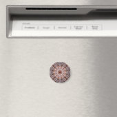 Neutrale Töne Mandala-Motiv Magnet (In Situ (Geschirrspüler))