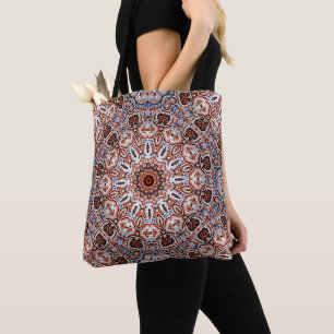 Neutrale Töne Mandala-Motiv Tasche