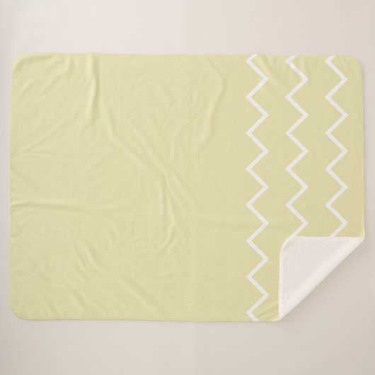 Neutrale Töne mit Zickzack Sherpadecke (Vorderseite (Horizontal))