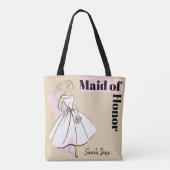Neutrale Trauzeugin der Mode Bride Name Tasche (Rückseite)