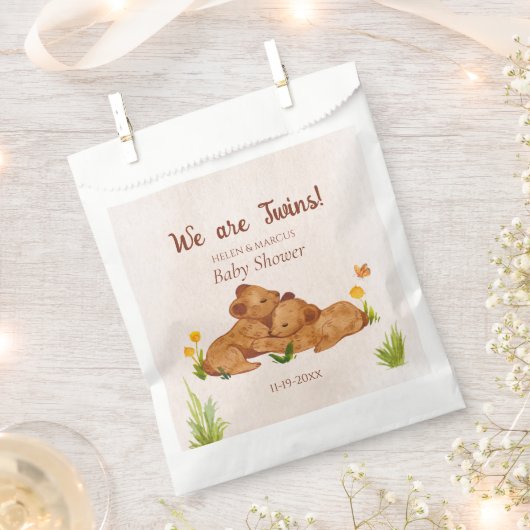 Neutrale Twins-Babydusche für niedliches Geschlech Geschenktütchen (Ausgeschnitten)