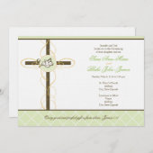 Neutrale Twins - Taufe Einladung (Vorne/Hinten)