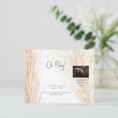 Neutrale Ultraschalldusche Einladung Postkarte (Stehend Vorderseite)