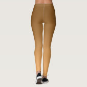 Neutrale und schlichte Steigung golden Leggings (Rückseite)