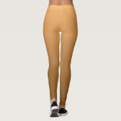 Neutrale und schlichte Steigung golden Leggings (Rückseite)