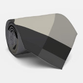 Neutrale und schwarze Gemustert Krawatte (Gerollt)