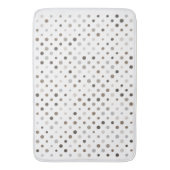 Neutrale unregelmäßige Polka-Punkte Badematte (Vorderseite Vertikal)