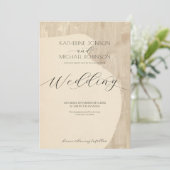 Neutrale Vase Silhouette | Hochzeit Einladung (Stehend Vorderseite)