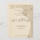 Neutrale Vase Silhouette | Hochzeit Einladung (Vorne/Hinten)