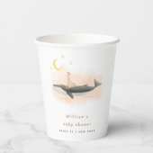 Neutrale Vintage Dusche für Wale und Duck Pappbecher (Rückseite)