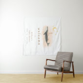 Neutrale Vintage Whale & Duck Babydusche Begrüßung Wandteppich (Beispiel (Horizontal))