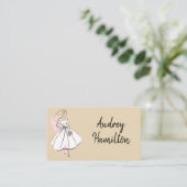 Neutrale Visitenkarte der Mode-Bride (Stehend Vorderseite)