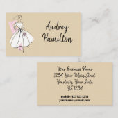 Neutrale Visitenkarte der Mode-Bride (Vorne/Hinten)