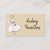 Neutrale Visitenkarte der Mode-Bride (Vorderseite)