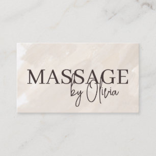 Neutrale Visitenkarte für Massagetherapeuten