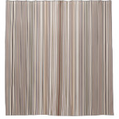 Neutrale Warme Streifen Duschvorhang (Vorderseite)