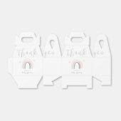 Neutrale Wasserfarbe Boho Rainbow Baby Shower Geschenkschachtel (Ungefaltet)