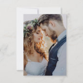 neutrale Wasserfarbenfloral | Liebe und Dank Dankeskarte (Rückseite)