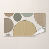 Neutrale weiche Polka-Punkte Badhandtuch Set (Handtuch)