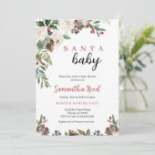 Neutrale Weihnachtsdusche des Geschlechts Einladung (Stehend Vorderseite)