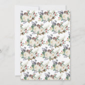 Neutrale Weihnachtsdusche des Geschlechts Einladung (Rückseite)