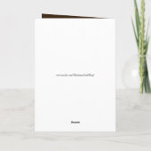 Neutrale Weihnachtskarten für Hirsche Feiertagskarte (Rückseite)