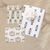 Neutrale Weihnachtsnachtscreme Geschenkpapier Set