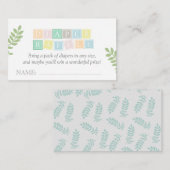 Neutrale Whimsical Baby Dusche Begleitkarte (Vorne/Hinten)