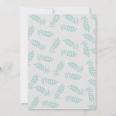 Neutrale Whimsical Rustic Bunny Baby Shower Einladung (Rückseite)