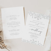 Neutrale Wildblume Einladung