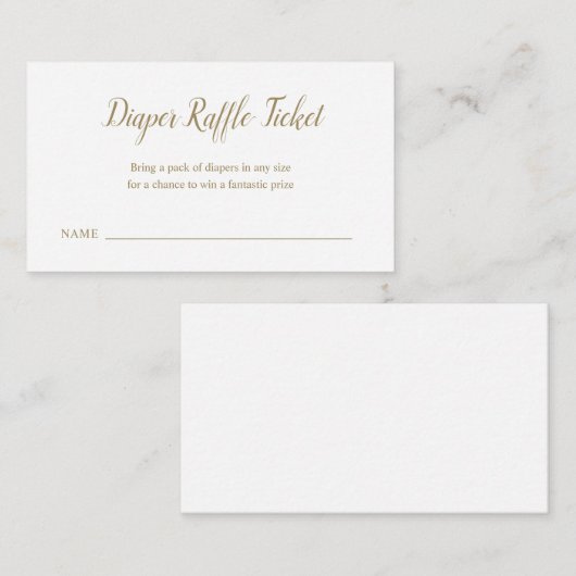 Neutrale Windel-Kinderdusche Begleitkarte (Vorne/Hinten)